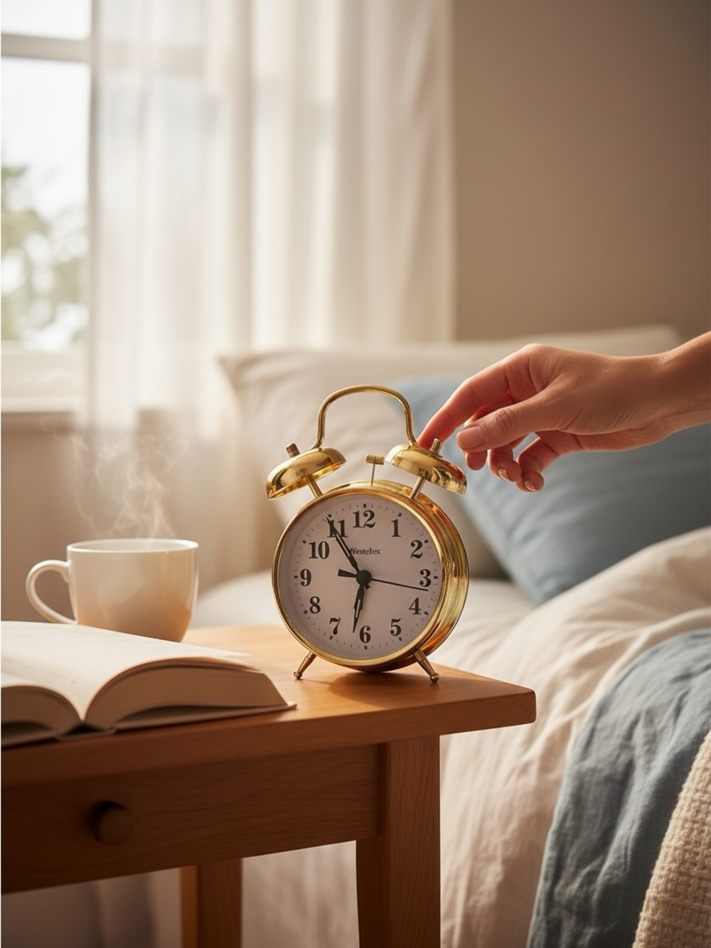 Vintage Westclox Classic Gold Twin Bell Alarm Clock